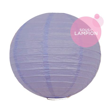 Petite lanterne en papier mauve pour une décoration murale de chambre de fille ou garçon