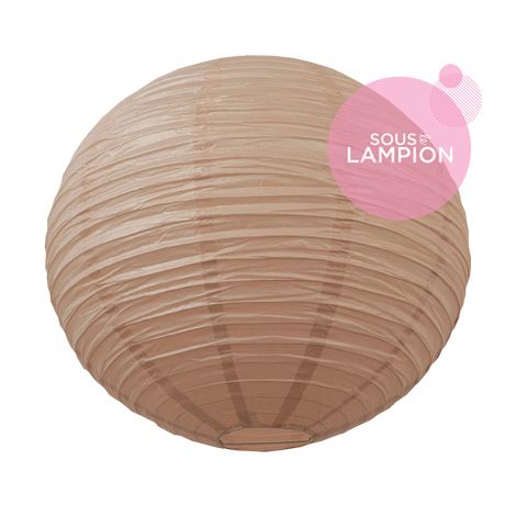 grande lanterne chinoise beige déco mariage