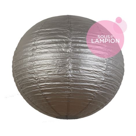 Grande Lanterne Papier Argent Pour Decoration Plafond De Mariage