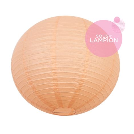 Paper lantern - 50cm - Pastel peach