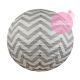 Chevron paper lantern - 66cm - Cumulus grey