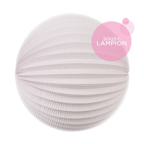 Lampion rond - 20cm - Rose vintage