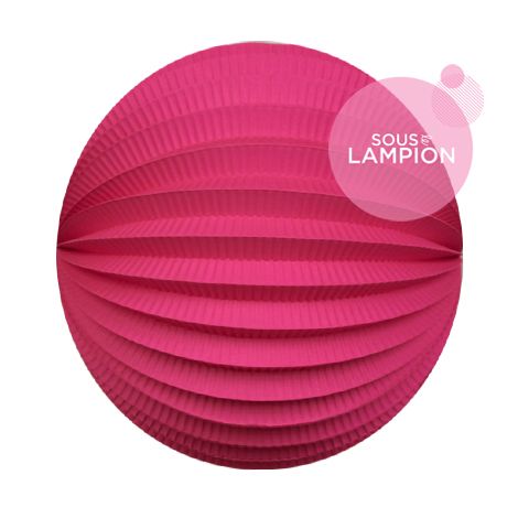 Lampion rond - 20cm - Rose vintage