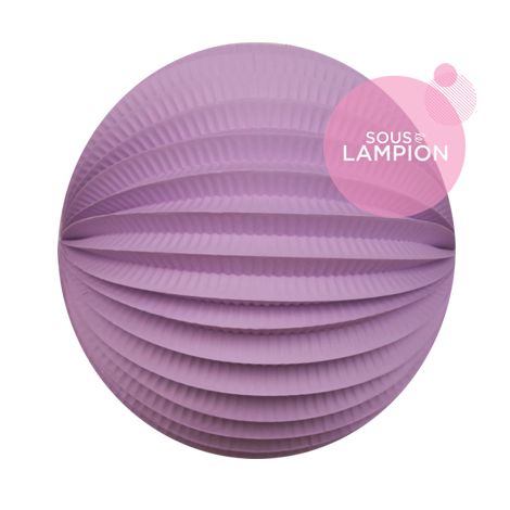 Lampion papier mauve pour un anniversaire ou une chambre d'enfant