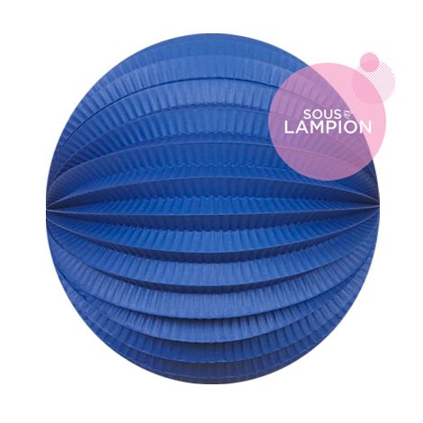 Lampion papier bleu marine pour un anniversaire ou une chambre d'enfant