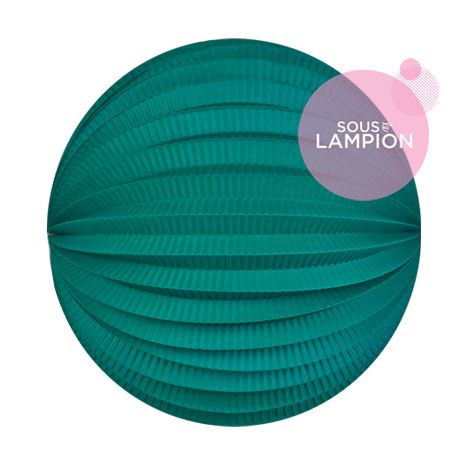 Lampion papier vert pour un anniversaire ou une chambre d'enfant