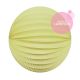 Grand lampion papier jaune pastel pour un anniversaire d'enfant zero dechet