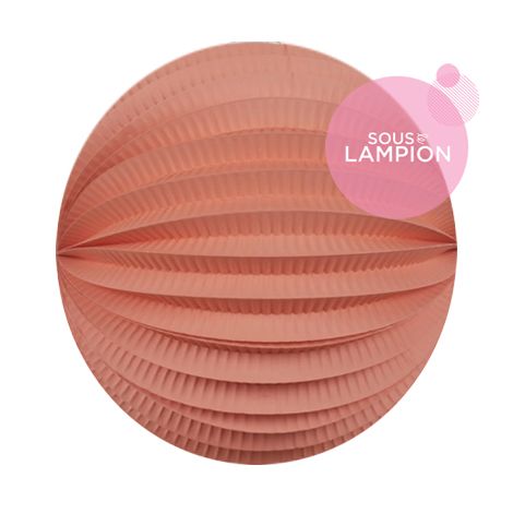 Accordion lantern - 30cm - Rosey peach