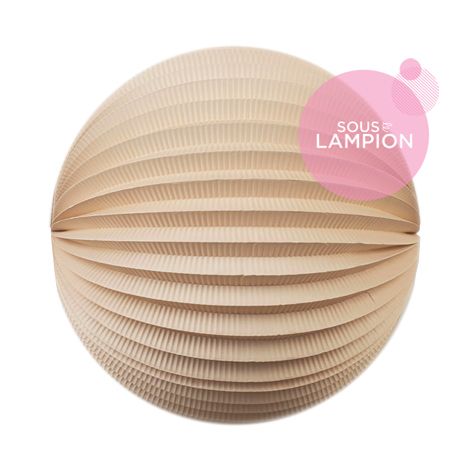 Lampion rond - 20cm - Rose vintage