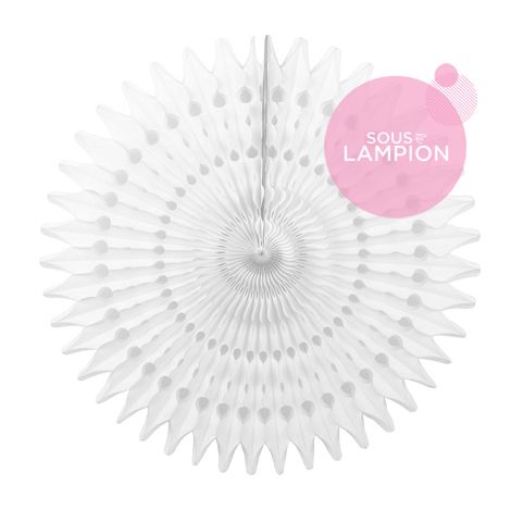 Honeycomb fan - 53cm - White