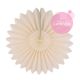 Paper fan - 45cm - Vanilla whipped cream