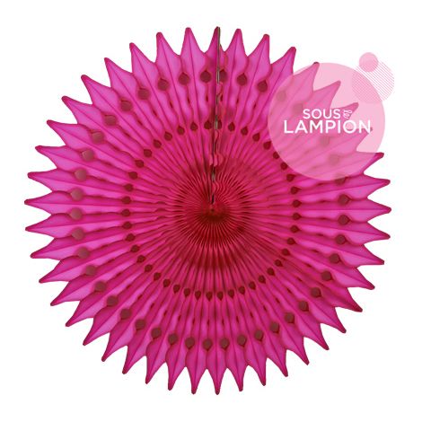 Honeycomb fan - 53cm - Vitamine pink