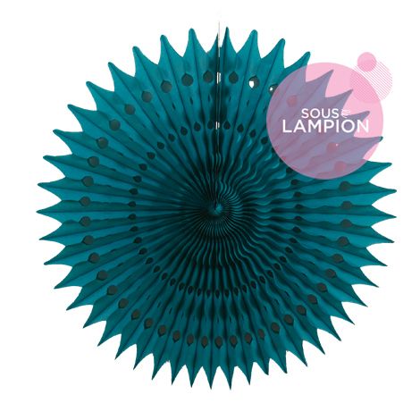 Honeycomb fan - 53cm - Old school pink