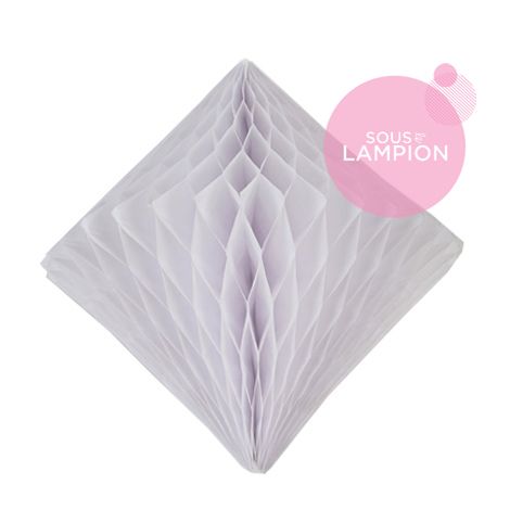 Honeycomb diamond - 30cm - White