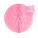 boule en papier rose poudré pour une décoration facile d'anniversaire d'enfant