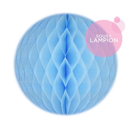 Honeycomb ball - 20cm - Baby blue
