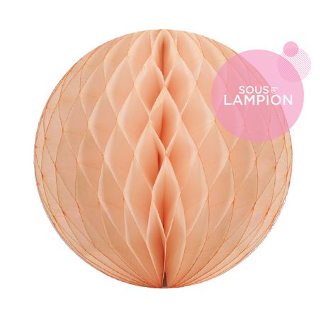 Honeycomb ball - 12cm - Vintage peach