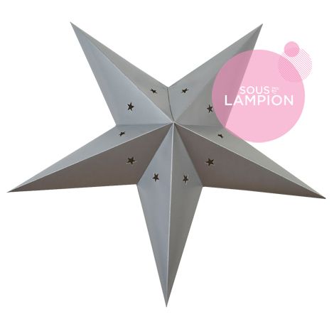 Star Lantern - 60 cm - Silver grey