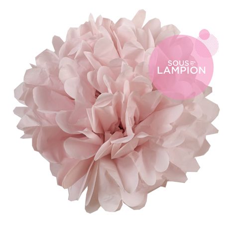 Paper tissue pompoms for weddings