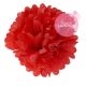 Paper pompom - 25cm - Red poppy