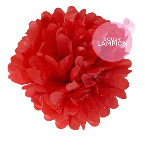 Pompon en papier pour mariage