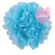 Paper pompom - 25cm - Baby blue