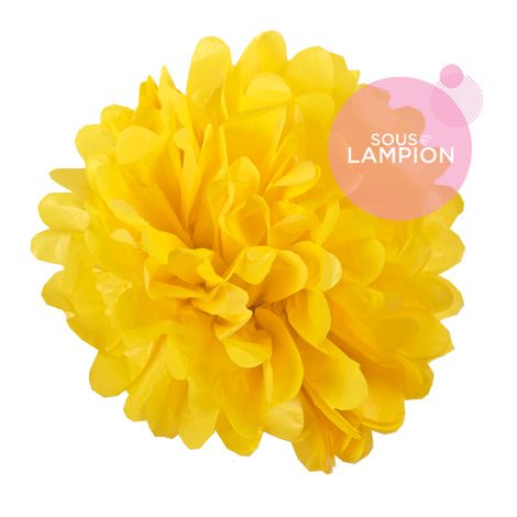 Paper pompom - 25cm - Buttercup