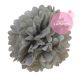 Paper pompom - 25cm - Cumulus grey