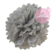 Paper pompom - 25cm - Sweet grey