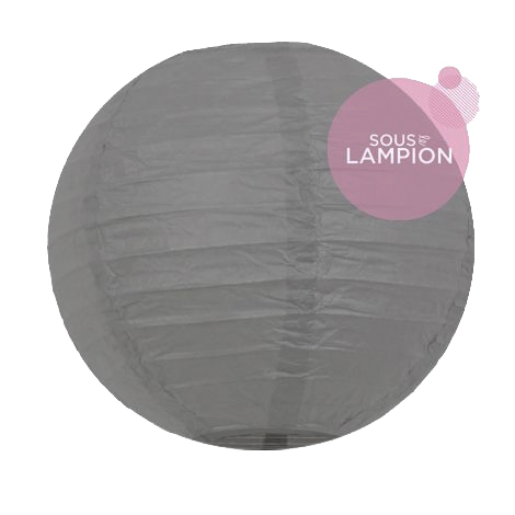 Lanterne chinoise - 35cm - Gris nuage