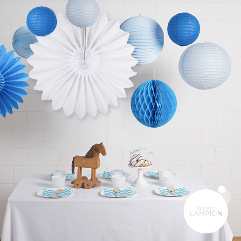 Deco anniversaire bleu facile et petit prix