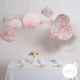 Pink party - set of 10 decorations