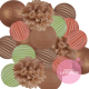 Botanical wedding - 30 pieces decoration set for weddings and parties