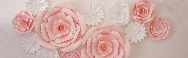 Wall paper flowers