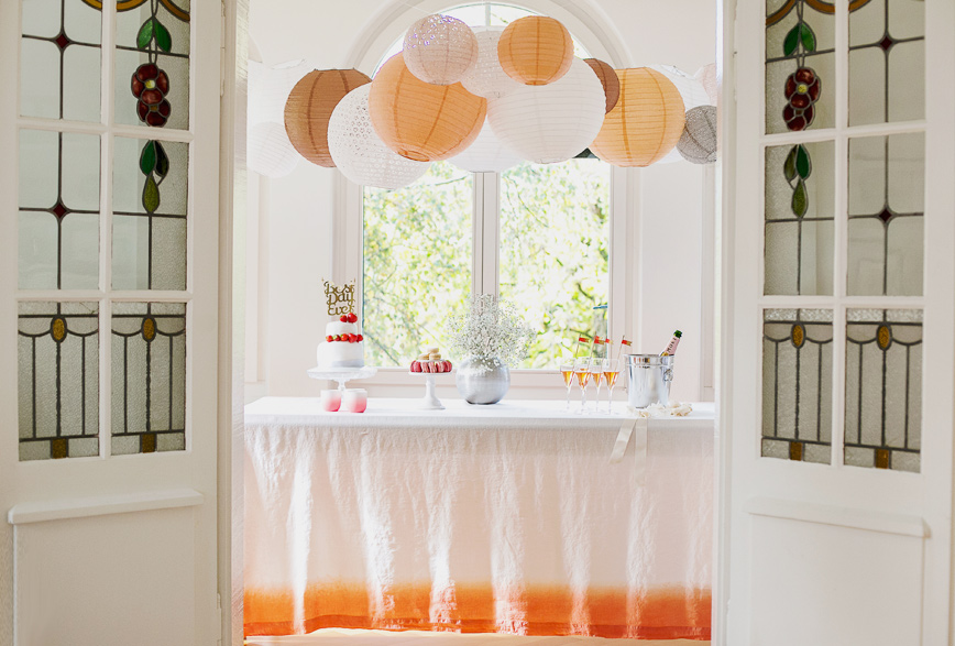 Lanterne mariage et déco buffet