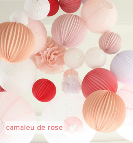 décoration rose pour un mariage