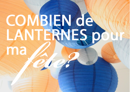 combien de lampions pour un mariage