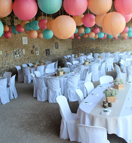 Lanterne mariage pour décorer une salle des fêtes