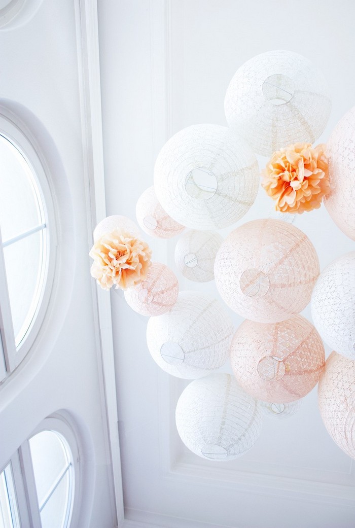 Ciel de lanternes et lampions pêche pour un mariage