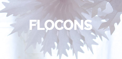 flocons en papier déco Noël et les fêtes