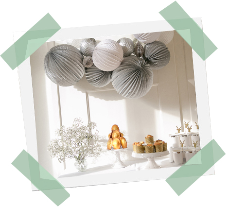 deco simple buffet de noel